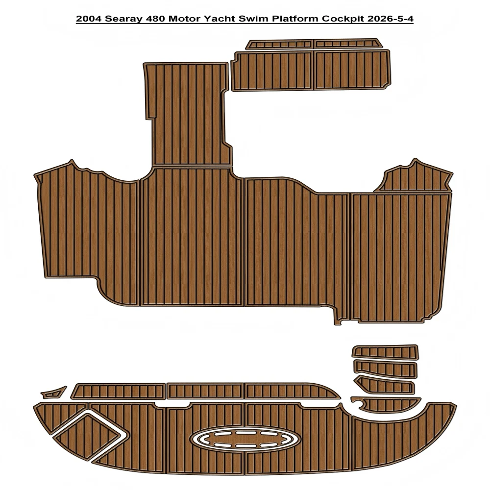2004 Sea Ray 480 Motor Yacht Swim Platform Cockpit Pad Boat EVA Teak Deck Floor Mat SeaDek MarineMat Gatorstep Style
2004 Sea Ray 480 Motor Yacht Swim Platform Cockpit Pad Boat EVA Teak Deck Floor Mat SeaDek MarineMat Gatorstep Style