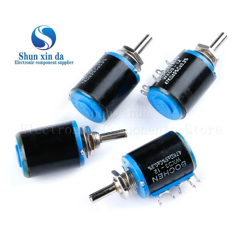 WXD3-13-2W Rotary side Multiturn Potentiometer 100 200 220 330 470 680 Ohm 1K 2.2K 3.3K 4.7K 5.6K 6.8K 10K 22K 33K 47K 100K
WXD3-13-2W Rotary side Multiturn Potentiometer 100 200 220 330 470 680 Ohm 1K 2.2K 3.3K 4.7K 5.6K 6.8K 10K 22K 33K 47K 100K