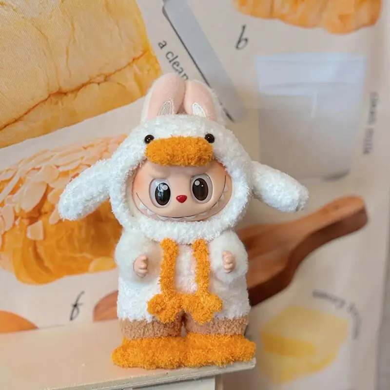 For/cloth 17cm Labubu Forest Fairy Tale Handmade Hook Weaving Baby Clothes Cute Duck Clothes Change Accessories Surprise Gift 
For/cloth 17cm Labubu Forest Fairy Tale Handmade Hook Weaving Baby Clothes Cute Duck Clothes Change Accessories Surprise Gift