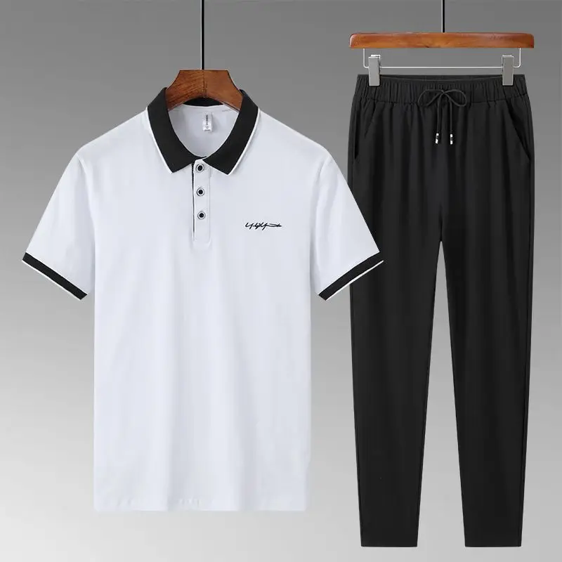 Men's Plus Size Cotton Tracksuit Set Summer Casual Loose Fit Two Piece Outfit Breathable Short Sleeve Shorts for Elderly Dad
Men's Plus Size Cotton Tracksuit Set Summer Casual Loose Fit Two Piece Outfit Breathable Short Sleeve Shorts for Elderly Dad