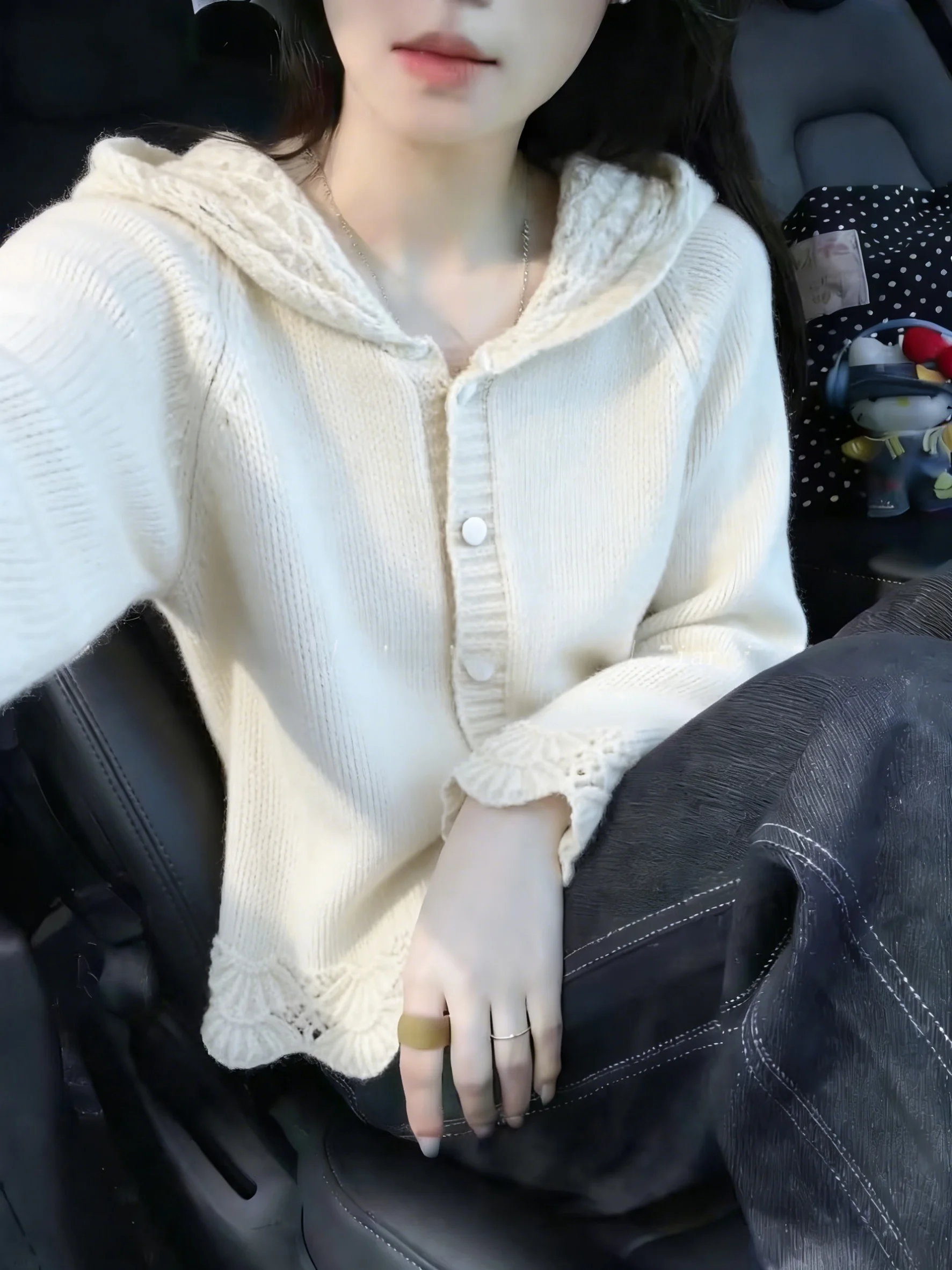 Women's Knitted Long Sleeve Hooded Open Cardigan Hollow out Hook Design Versatile High-End Feeling Spring Summer New Style
Women's Knitted Long Sleeve Hooded Open Cardigan Hollow out Hook Design Versatile High-End Feeling Spring Summer New Style