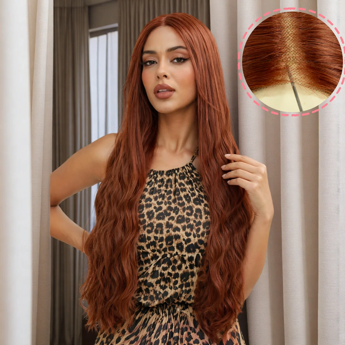 REEWES Pre- Cut Lace Front Synthetic Wig Reddish Brown Long Wavy Curly Heat Matte Synthetic Hair Beginner Friendly 2 in1 Style
REEWES Pre- Cut Lace Front Synthetic Wig Reddish Brown Long Wavy Curly Heat Matte Synthetic Hair Beginner Friendly 2 in1 Style