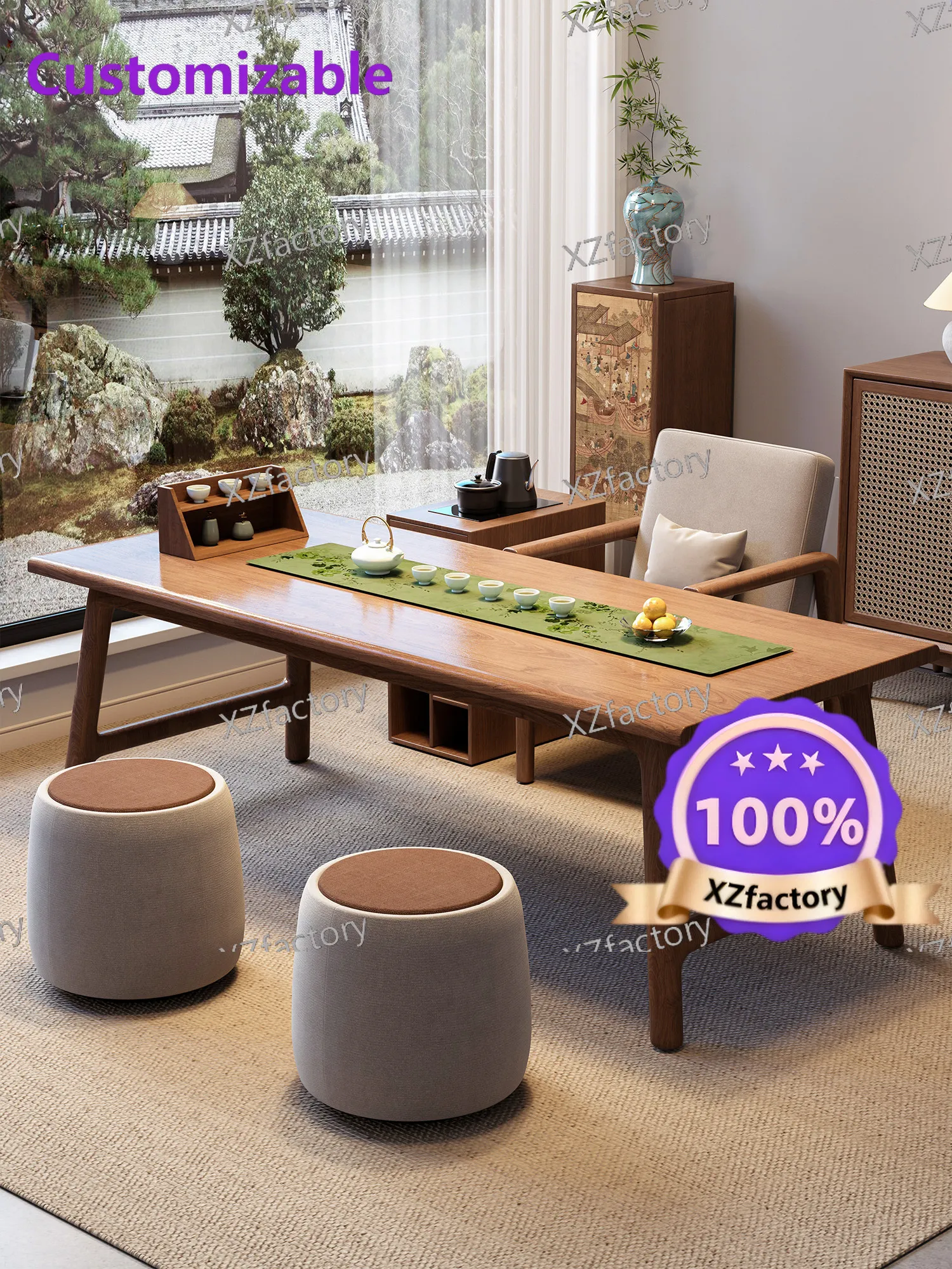 Factory Direct 2026 Top RatedSolid wood tea table and chair combination household new Chinese balcony tea table small coffee tab
Factory Direct 2026 Top RatedSolid wood tea table and chair combination household new Chinese balcony tea table small coffee tab