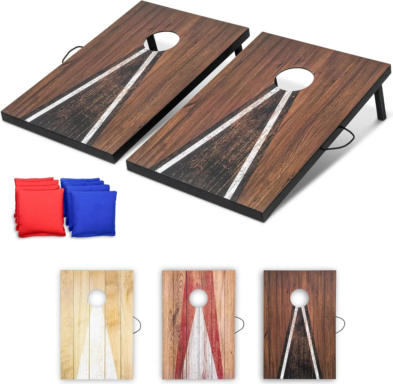 3x2 ft Cornhole Board Set - Portable Outdoor Toss Game for Adults & Family - 8 Bean Bags with Built-in Storage
3x2 ft Cornhole Board Set - Portable Outdoor Toss Game for Adults & Family - 8 Bean Bags with Built-in Storage