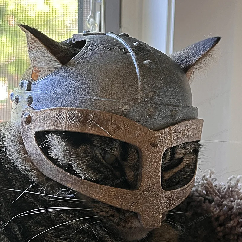 Vintage Medieval Knight Cat Headwear, Detachable Face Guard Design, Fashion Retro Party Pet Decoration
Vintage Medieval Knight Cat Headwear, Detachable Face Guard Design, Fashion Retro Party Pet Decoration