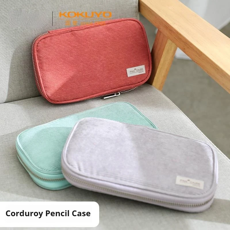 Japanese KOKUYO Corduroy Fabric Pencil Case,Cute&Durable Pen Bag for School Supplies,Office& Art Storage For Various Pens/Eraser
Japanese KOKUYO Corduroy Fabric Pencil Case,Cute&Durable Pen Bag for School Supplies,Office& Art Storage For Various Pens/Eraser