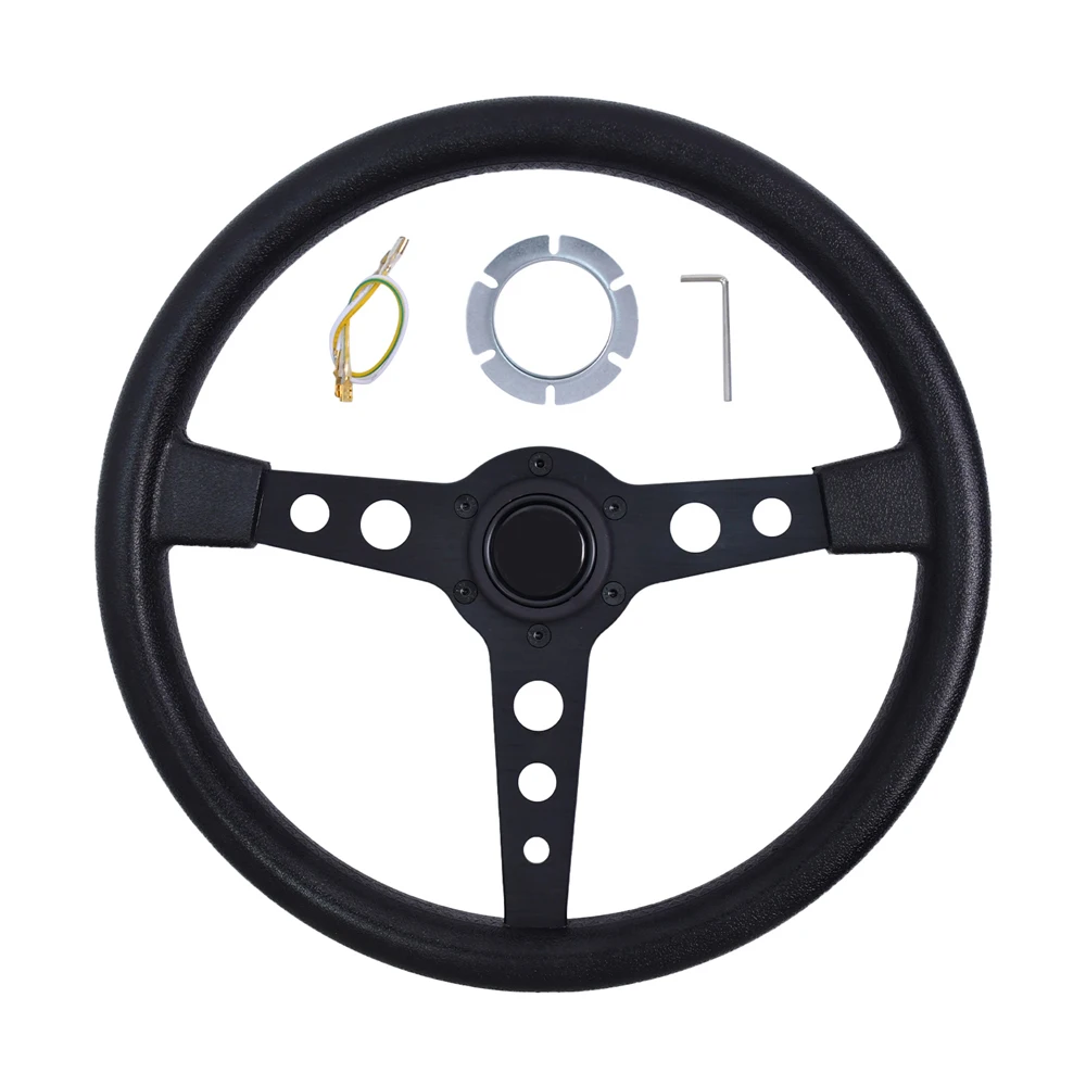 M 350mm PCD 70mm Motorsport Racing Steering Wheel Flat Corn Black PU Modified Steering Wheel for Enhanced Driving Experience
M 350mm PCD 70mm Motorsport Racing Steering Wheel Flat Corn Black PU Modified Steering Wheel for Enhanced Driving Experience