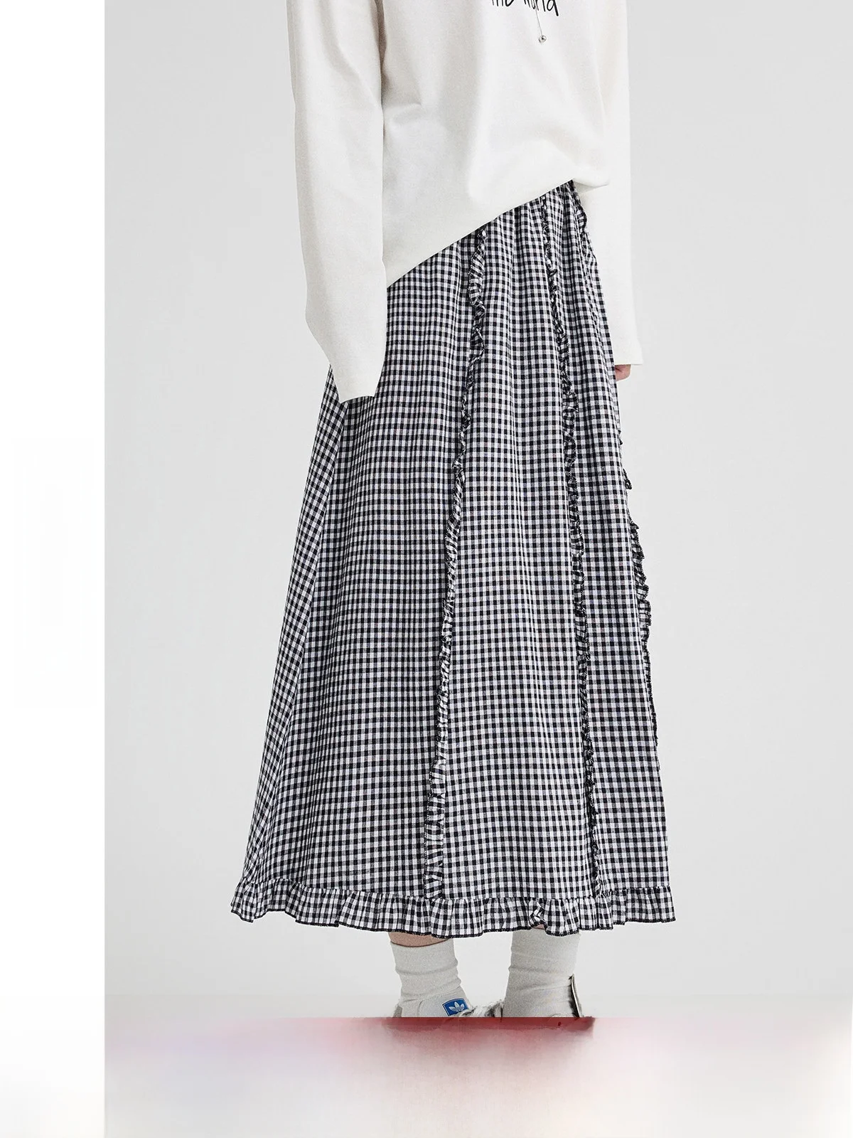 Guier High Waist A-Line Skirt with Lace Trim Plaid Design Women's Casual Spring Fashion Slimming Skirt
Guier High Waist A-Line Skirt with Lace Trim Plaid Design Women's Casual Spring Fashion Slimming Skirt