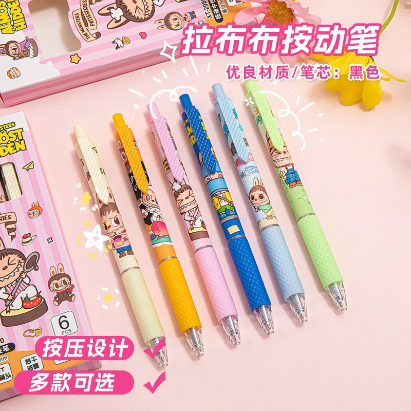 6Pcs Labubu Gel Pen Cute Cartoon Labubu Black Quick Drying Press The Neutral Pen Stationery School Supplies Holiday Gifts
6Pcs Labubu Gel Pen Cute Cartoon Labubu Black Quick Drying Press The Neutral Pen Stationery School Supplies Holiday Gifts
