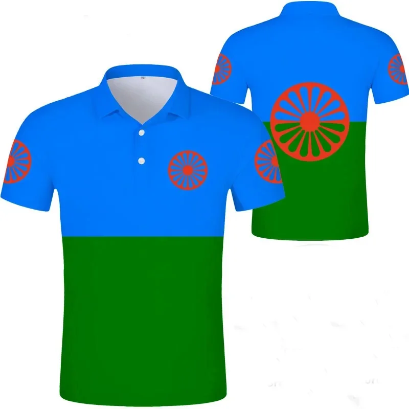Roman Gypsy National Emblem Flag Print Polo Shirts For Men Clothing 2024 Street Hip Hop Sportswear Gym Tops Round Neck Tshirt
Roman Gypsy National Emblem Flag Print Polo Shirts For Men Clothing 2024 Street Hip Hop Sportswear Gym Tops Round Neck Tshirt