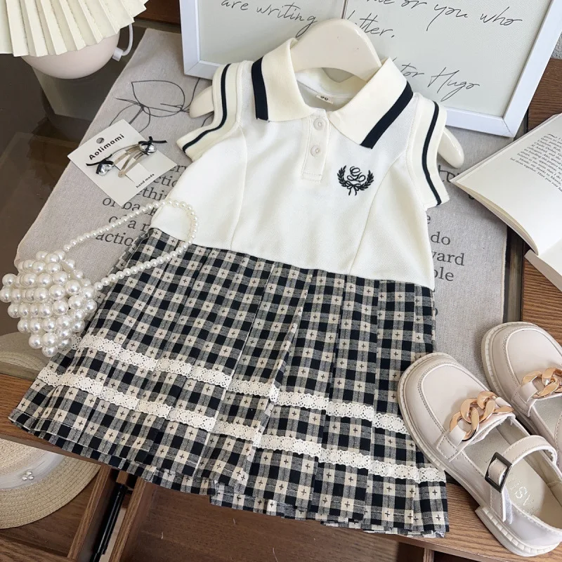 2025Summer New Korean Style Girls' Academy Dress Cute and Stylish Princess Dress for Babies2-8Years Old
2025Summer New Korean Style Girls' Academy Dress Cute and Stylish Princess Dress for Babies2-8Years Old