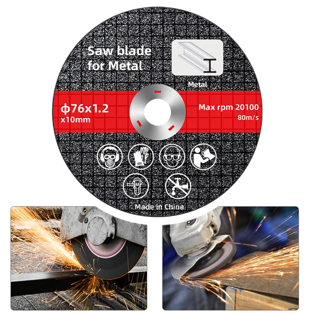 76mm/3" Cutting Disc Circular Resin Grinding Wheel Saw Blade For Angle Grinder And Steel Cutting Power Tool Accessories
76mm/3" Cutting Disc Circular Resin Grinding Wheel Saw Blade For Angle Grinder And Steel Cutting Power Tool Accessories