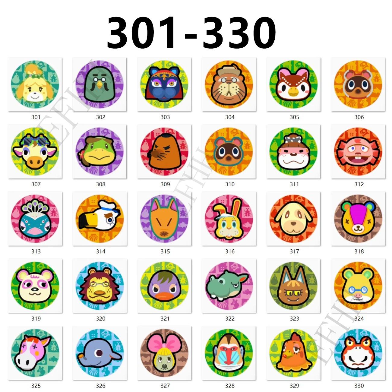 301-330 Various Amxxbo Card Hot Game Animal Croxxing: New Horizons cute roles NS Set Collect Mini NFC Coin Cards Stitches Goldie
301-330 Various Amxxbo Card Hot Game Animal Croxxing: New Horizons cute roles NS Set Collect Mini NFC Coin Cards Stitches Goldie
