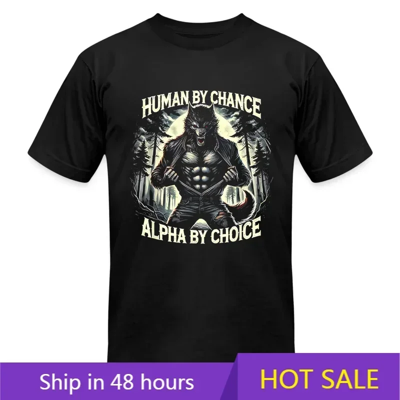 Men's Short Sleeve T-Shirt Funny T-Shirt for Men Funny Graphic Tee Human By Chance Alpha By Choice Alpha Wolf T-Shirt
Men's Short Sleeve T-Shirt Funny T-Shirt for Men Funny Graphic Tee Human By Chance Alpha By Choice Alpha Wolf T-Shirt