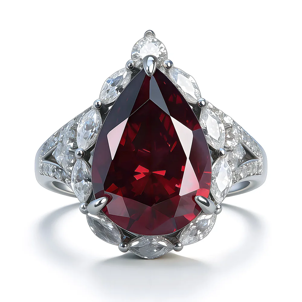 New S925 silver luxury set with 10x14MM simulation ruby water drop ring dinner jewelry
New S925 silver luxury set with 10x14MM simulation ruby water drop ring dinner jewelry