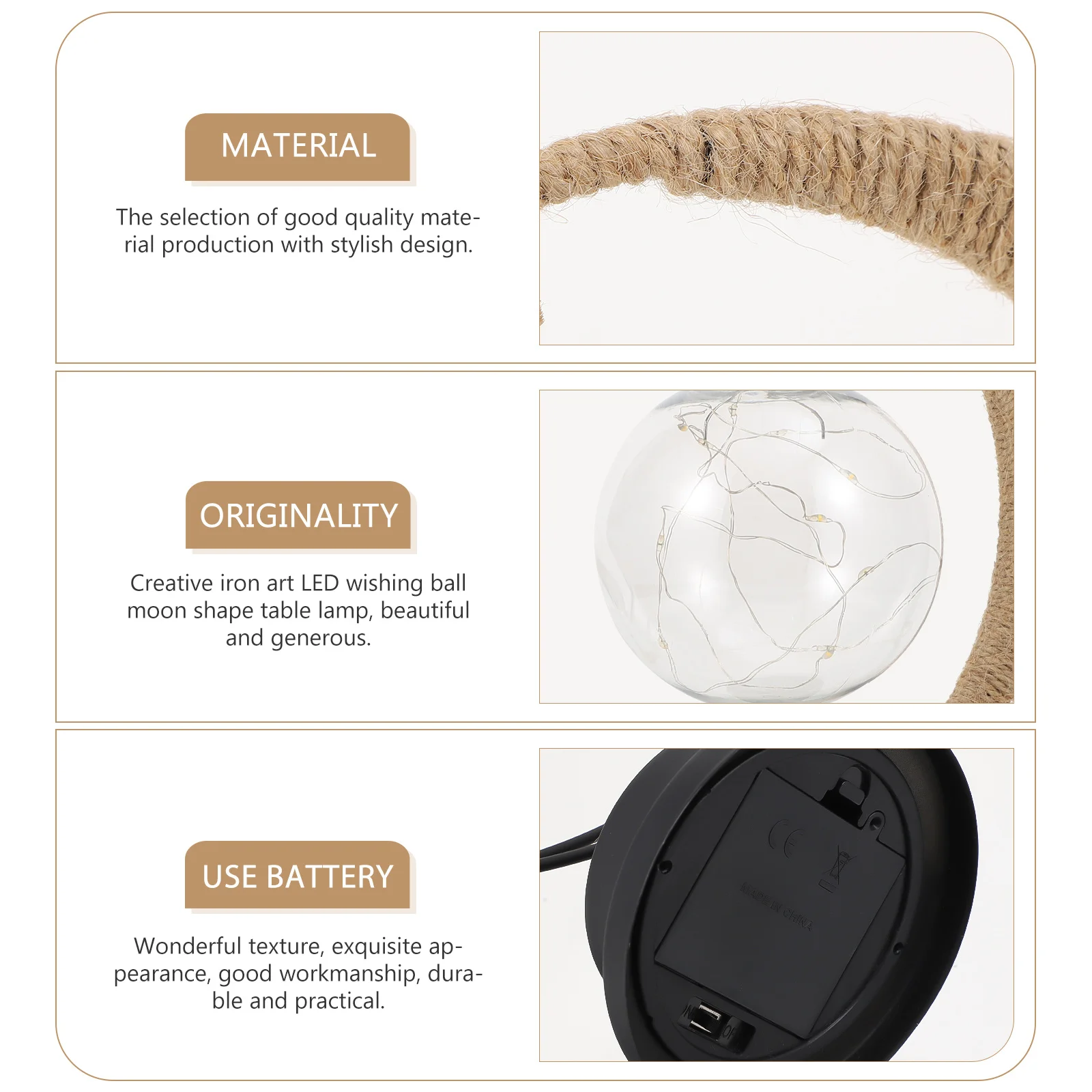 1Pcs Premium Iron Art LED Moon Ball Light Unique Decorative Table Lamp for Bedroom Dorm Living Room Fashionable Indoor Light
1Pcs Premium Iron Art LED Moon Ball Light Unique Decorative Table Lamp for Bedroom Dorm Living Room Fashionable Indoor Light