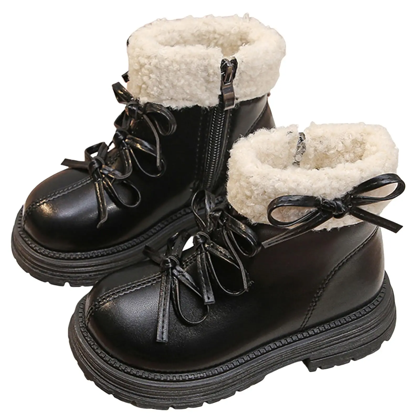 Faux Fur Winter Boots For Girls PU Leather Waterproof Teenager Girl's Boots Anti-slippery Thick Warm Cotton Shoes For Children
Faux Fur Winter Boots For Girls PU Leather Waterproof Teenager Girl's Boots Anti-slippery Thick Warm Cotton Shoes For Children