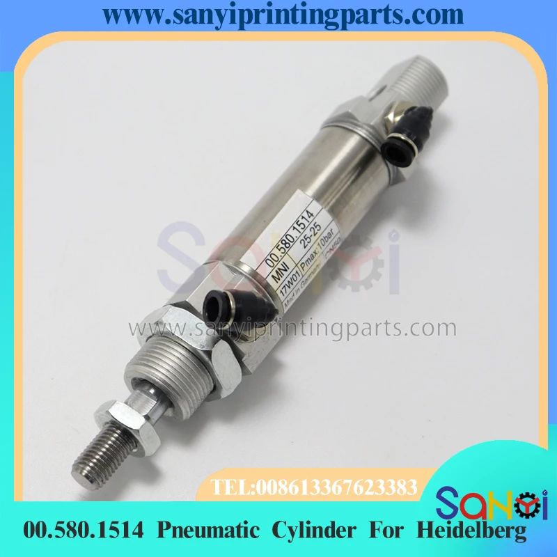 Лучшее качество 00.580.1514 Пневматический цилиндр для деталей печатной машины Heidelberg SM102 CD102
Лучшее качество 00.580.1514 Пневматический цилиндр для деталей печатной машины Heidelberg SM102 CD102