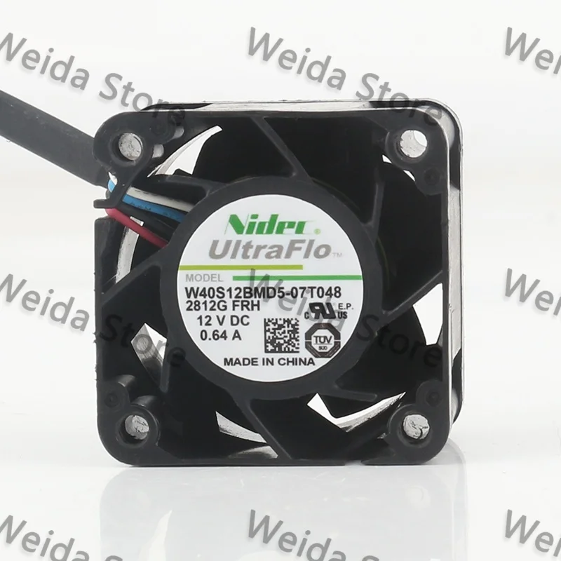 40X40X28MM Original Nidec W40S12BMD5-07T048 4CM PWM speed control 12V 0.64A 4028 powerful boosting cooling fan
40X40X28MM Original Nidec W40S12BMD5-07T048 4CM PWM speed control 12V 0.64A 4028 powerful boosting cooling fan