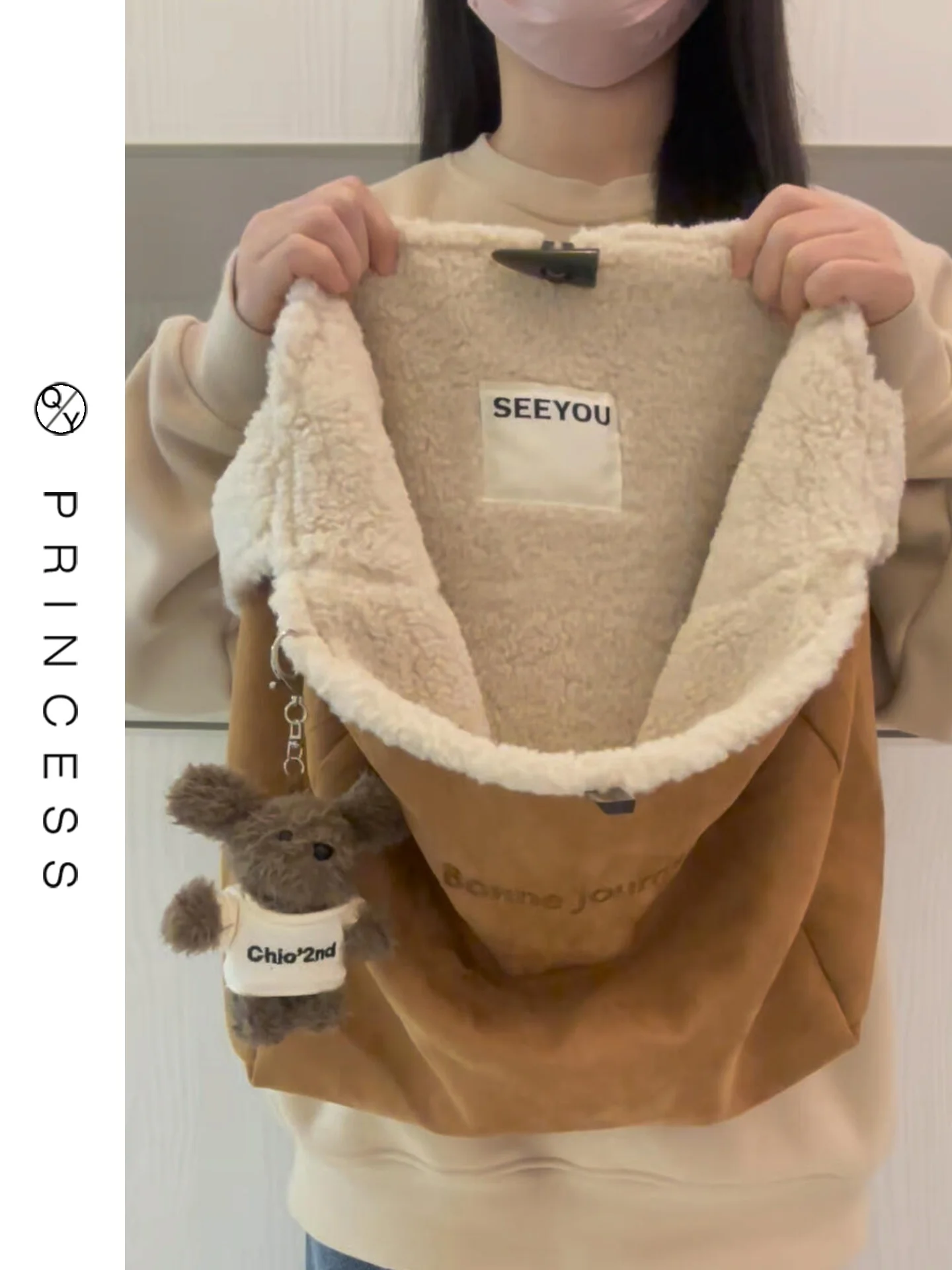 Korean Sle Lazy Double-Sided Lamb Fur Tote Bag Women's Large Capaci Commuter oulder Bag Soft Handbag Casual Pure Color
Korean Sle Lazy Double-Sided Lamb Fur Tote Bag Women's Large Capaci Commuter oulder Bag Soft Handbag Casual Pure Color