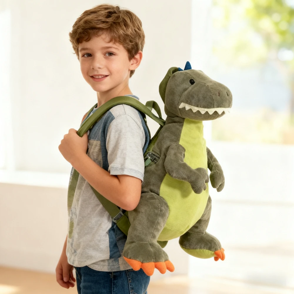 Stuffed Toys for Boys Cute Cartoon Toddler Baby Backpack Tyrannosaurus Rex. Dinosaur Backpack, 33CM
Stuffed Toys for Boys Cute Cartoon Toddler Baby Backpack Tyrannosaurus Rex. Dinosaur Backpack, 33CM