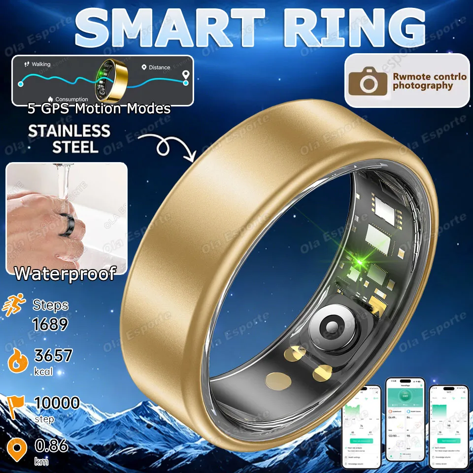 2026 New Multi-Functional Smart Ring Men Women Heart Rate Blood Oxygen Monitoring Waterproof Outdoor Smartring For Android iOS
2026 New Multi-Functional Smart Ring Men Women Heart Rate Blood Oxygen Monitoring Waterproof Outdoor Smartring For Android iOS