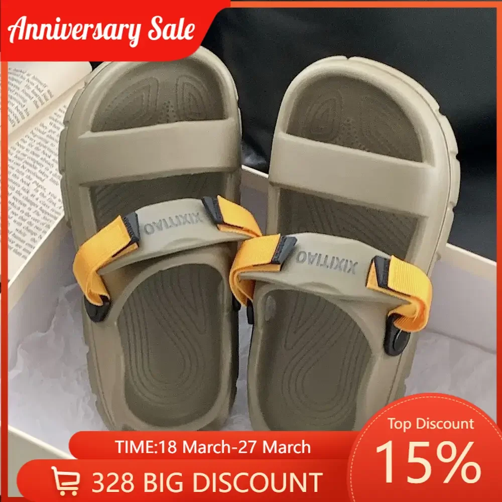 Tide Cool Hundred Double Strap Anti-slip Anti-odor Outer Wear Slippers Men Women Couple Sandal Slippers Summer Love Cute
Tide Cool Hundred Double Strap Anti-slip Anti-odor Outer Wear Slippers Men Women Couple Sandal Slippers Summer Love Cute