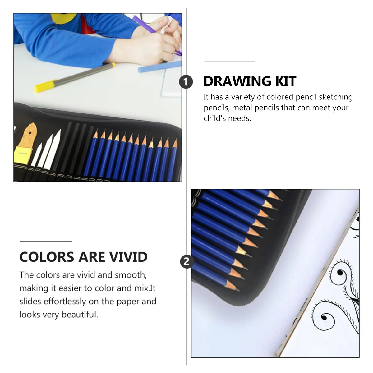 1Set Sketch Pencils Set Ergonomic Colored Sketching Pencils Kit for Drawing Coloring Sketch Tools Drawing Set 
1Set Sketch Pencils Set Ergonomic Colored Sketching Pencils Kit for Drawing Coloring Sketch Tools Drawing Set