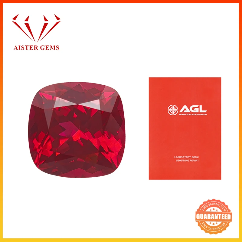 Pigeon Blood Lab Grown Ruby Gemstone Cushion Cut Synthetic Ruby Loose Gems with AGL Certificate
Pigeon Blood Lab Grown Ruby Gemstone Cushion Cut Synthetic Ruby Loose Gems with AGL Certificate