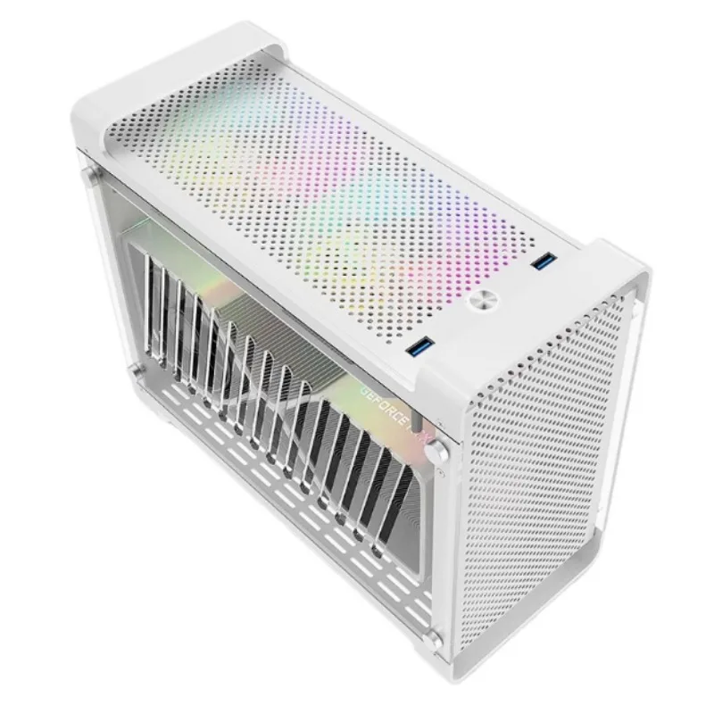 Чехол Cool Fish G5 Plus Mini ITX, полностью алюминиевый боковой прозрачный уникальный дисплей 3080, настольный компьютер SFX Power, небольшой чехол
Чехол Cool Fish G5 Plus Mini ITX, полностью алюминиевый боковой прозрачный уникальный дисплей 3080, настольный компьютер SFX Power, небольшой чехол