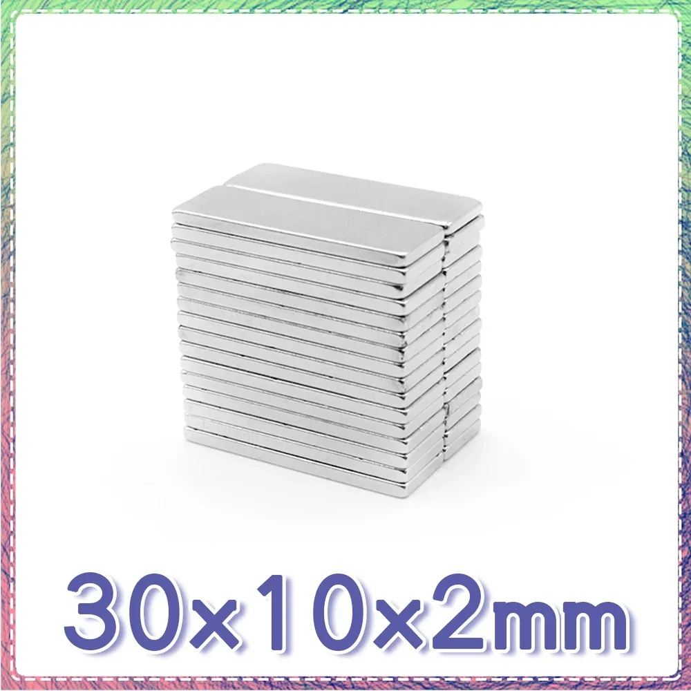 5/10/20/30/50/100PCS 30x10x2mm Block Powerful Strong Magnetic Magnets 30x10x2 Rectangular Rare Earth Neodymium Magnet 30*10*2
5/10/20/30/50/100PCS 30x10x2mm Block Powerful Strong Magnetic Magnets 30x10x2 Rectangular Rare Earth Neodymium Magnet 30*10*2