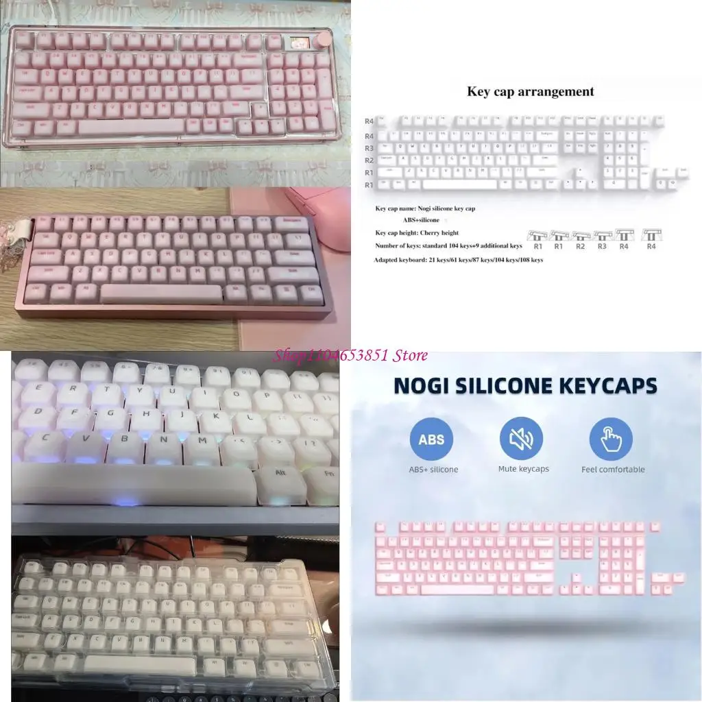 Wide Compatible Silicone Keycaps for Simple Replacement on Various Mechanical Keyboards Models Without Tools
Wide Compatible Silicone Keycaps for Simple Replacement on Various Mechanical Keyboards Models Without Tools