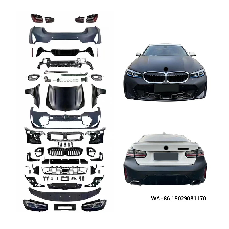 F30-F35 2013-2019 Обновление 2023, G20 MT, новый передний бампер, задний бампер, фары, задние фонари, комплект кузова автомобиля, подходит для
F30-F35 2013-2019 Обновление 2023, G20 MT, новый передний бампер, задний бампер, фары, задние фонари, комплект кузова автомобиля, подходит для