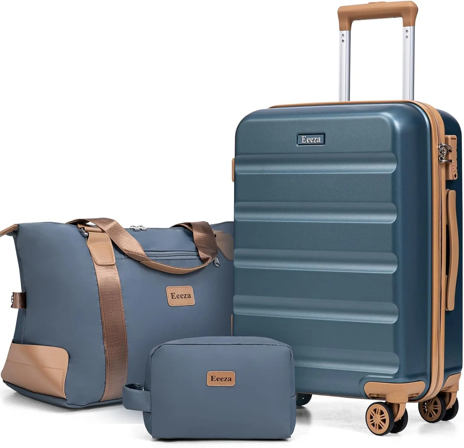 Набор из 3-х чемоданов из ABS-пластика с замком TSA и колесами-спиннерами, синий (20"/DB/TB), прочные чемоданы для путешествий
Набор из 3-х чемоданов из ABS-пластика с замком TSA и колесами-спиннерами, синий (20"/DB/TB), прочные чемоданы для путешествий