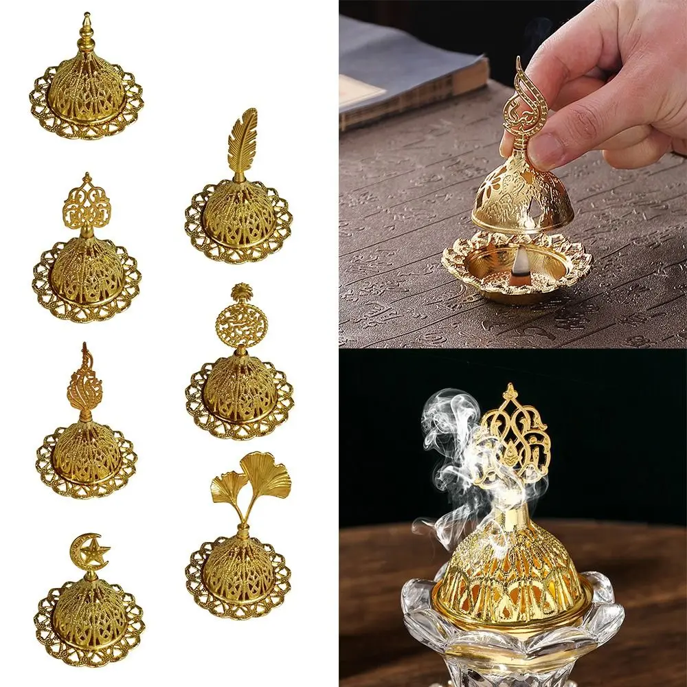 High Quality Gold Incense Burner Middle East Arab Metal Censer Hollow Star Moon Ornament Home Decoration
High Quality Gold Incense Burner Middle East Arab Metal Censer Hollow Star Moon Ornament Home Decoration