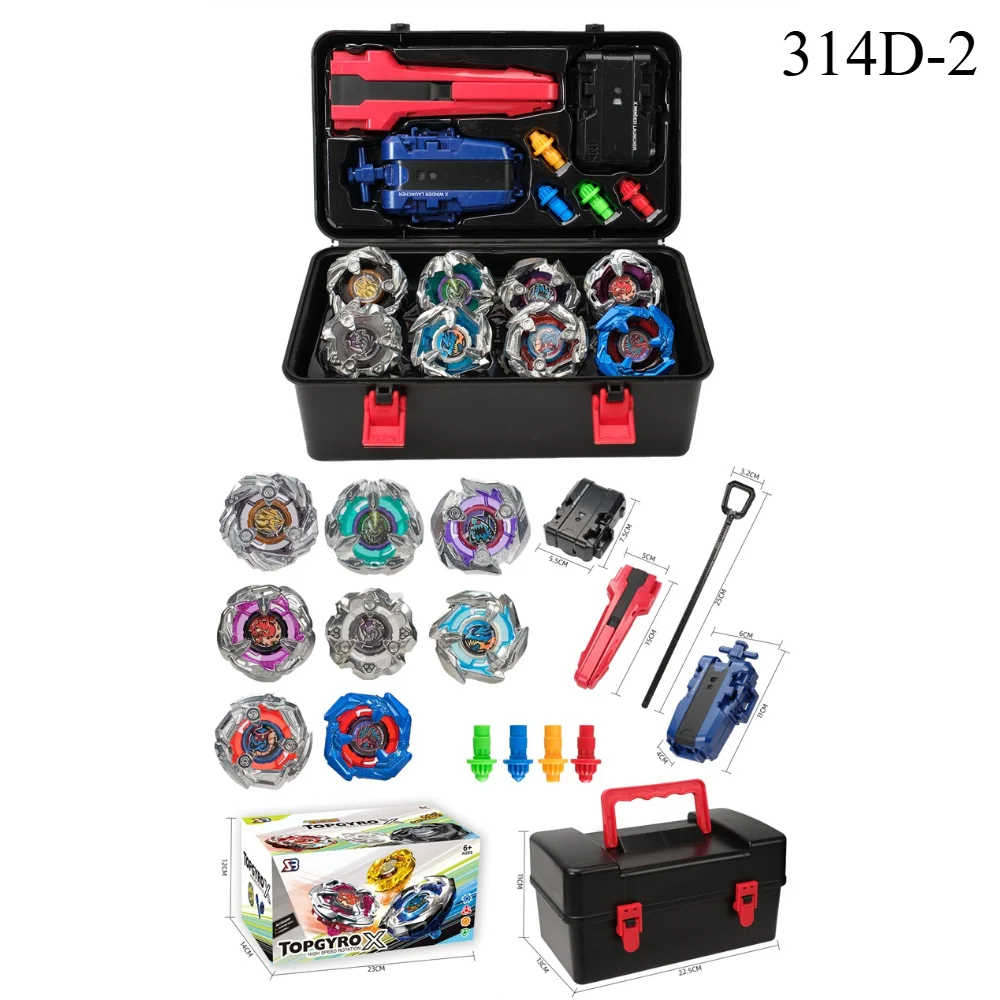 New Hot BX 314D-1-D-9 Series Gyro Attack Gyro Set with Two-way Transmitter Combat Gyro Toolbox Children's Gifts.
New Hot BX 314D-1-D-9 Series Gyro Attack Gyro Set with Two-way Transmitter Combat Gyro Toolbox Children's Gifts.