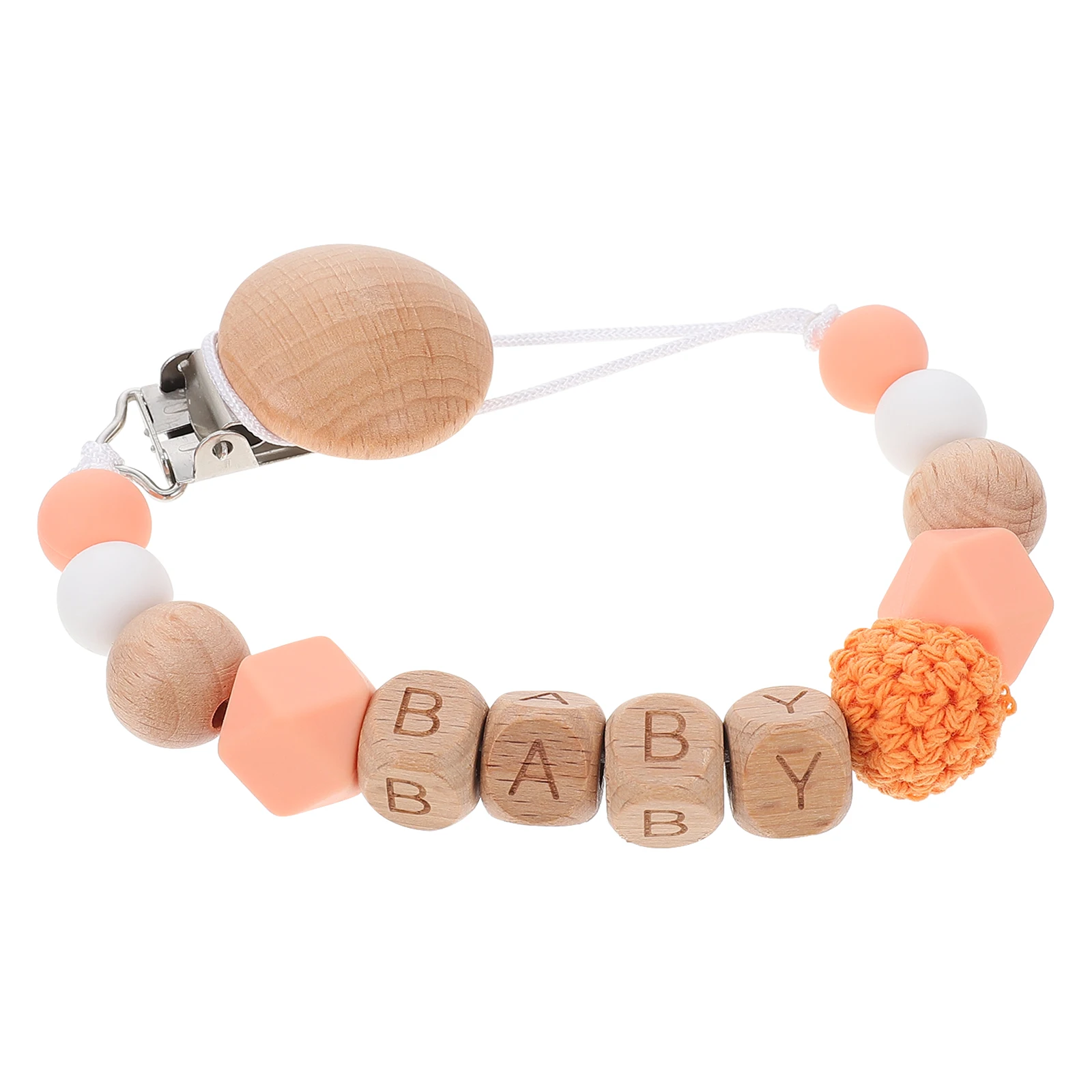 Wooden Pacifier Holder Teether Chain for Baby Girl Boy Newborn Supplies Beech Material Molar Multi Use Teether Chain Necklace
Wooden Pacifier Holder Teether Chain for Baby Girl Boy Newborn Supplies Beech Material Molar Multi Use Teether Chain Necklace