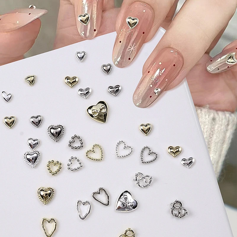20PCS Mini 3D Metal Love Heart Nail Art Charms Accessories Parts For Nails Decoration Design Manicure Decor Supplies Material 
20PCS Mini 3D Metal Love Heart Nail Art Charms Accessories Parts For Nails Decoration Design Manicure Decor Supplies Material