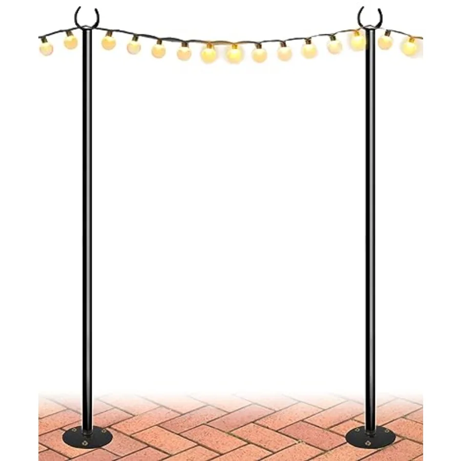 10Feet String Light Poles for The Outdoor Heavy Duty Metal Lighting Stand Pole for Hard Soil Wood Backyards Patio Weddings Holi
10Feet String Light Poles for The Outdoor Heavy Duty Metal Lighting Stand Pole for Hard Soil Wood Backyards Patio Weddings Holi