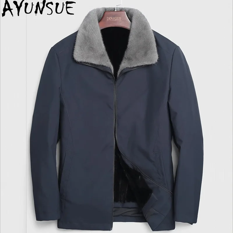 AYUNSUE Real Mink Fur Coat Men Winter Clothes Mens Parka Warm Genuine Fur Coats Jackets New in Outerwears Chaqueta Hombre
AYUNSUE Real Mink Fur Coat Men Winter Clothes Mens Parka Warm Genuine Fur Coats Jackets New in Outerwears Chaqueta Hombre