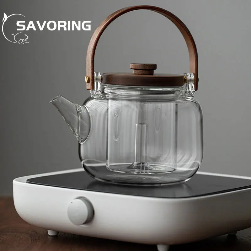 900ML Boutique Japanese Style Glass Tea Pot Big Capacity Filter Tea Making Pot Tea Water Separation Heat Resistant Wooden Handle
900ML Boutique Japanese Style Glass Tea Pot Big Capacity Filter Tea Making Pot Tea Water Separation Heat Resistant Wooden Handle