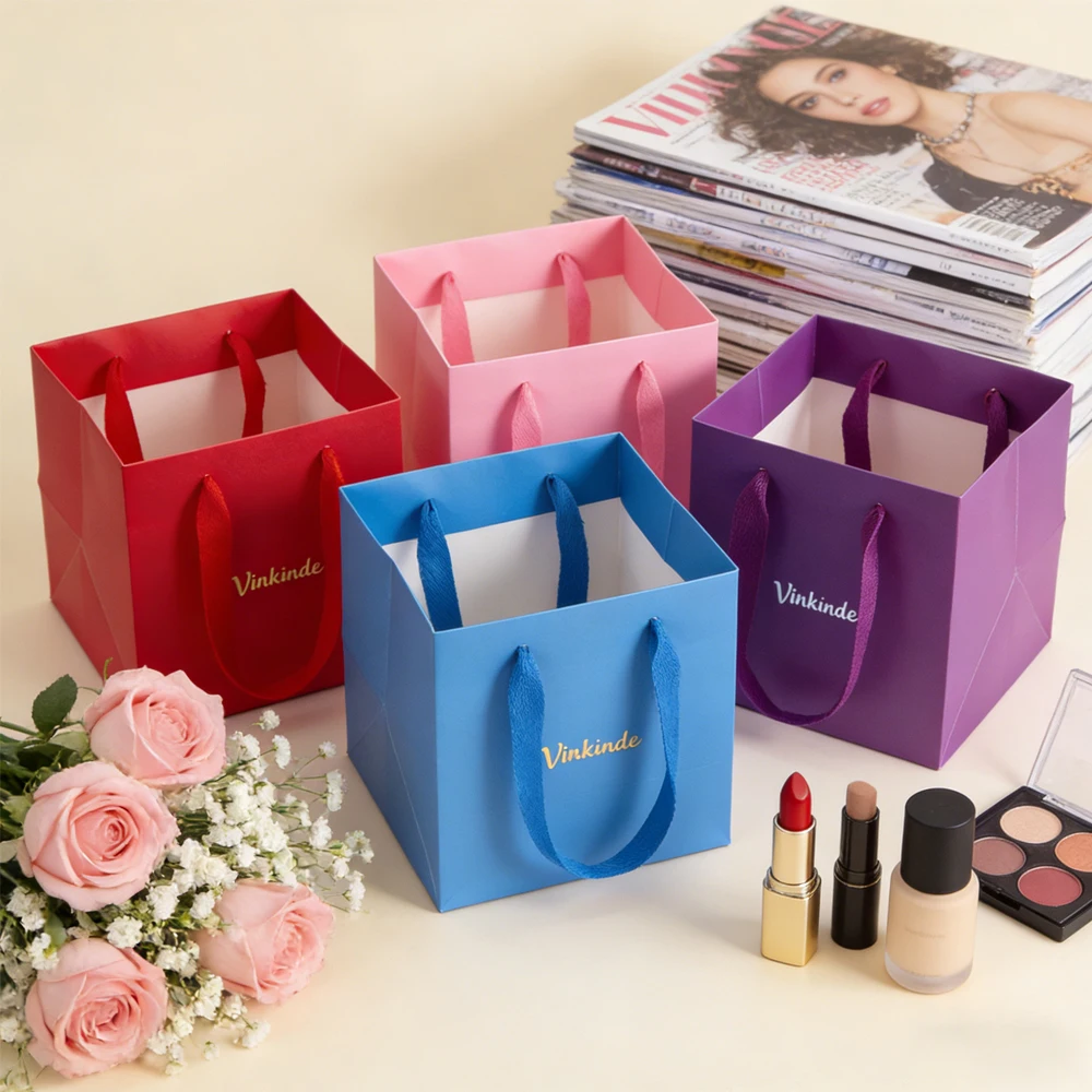 Personalized 24 Pieces of Kraft Paper Tote Bags with Handles Holiday Gift Takeaway Packaging Storage Paper Shopping Bags
Personalized 24 Pieces of Kraft Paper Tote Bags with Handles Holiday Gift Takeaway Packaging Storage Paper Shopping Bags