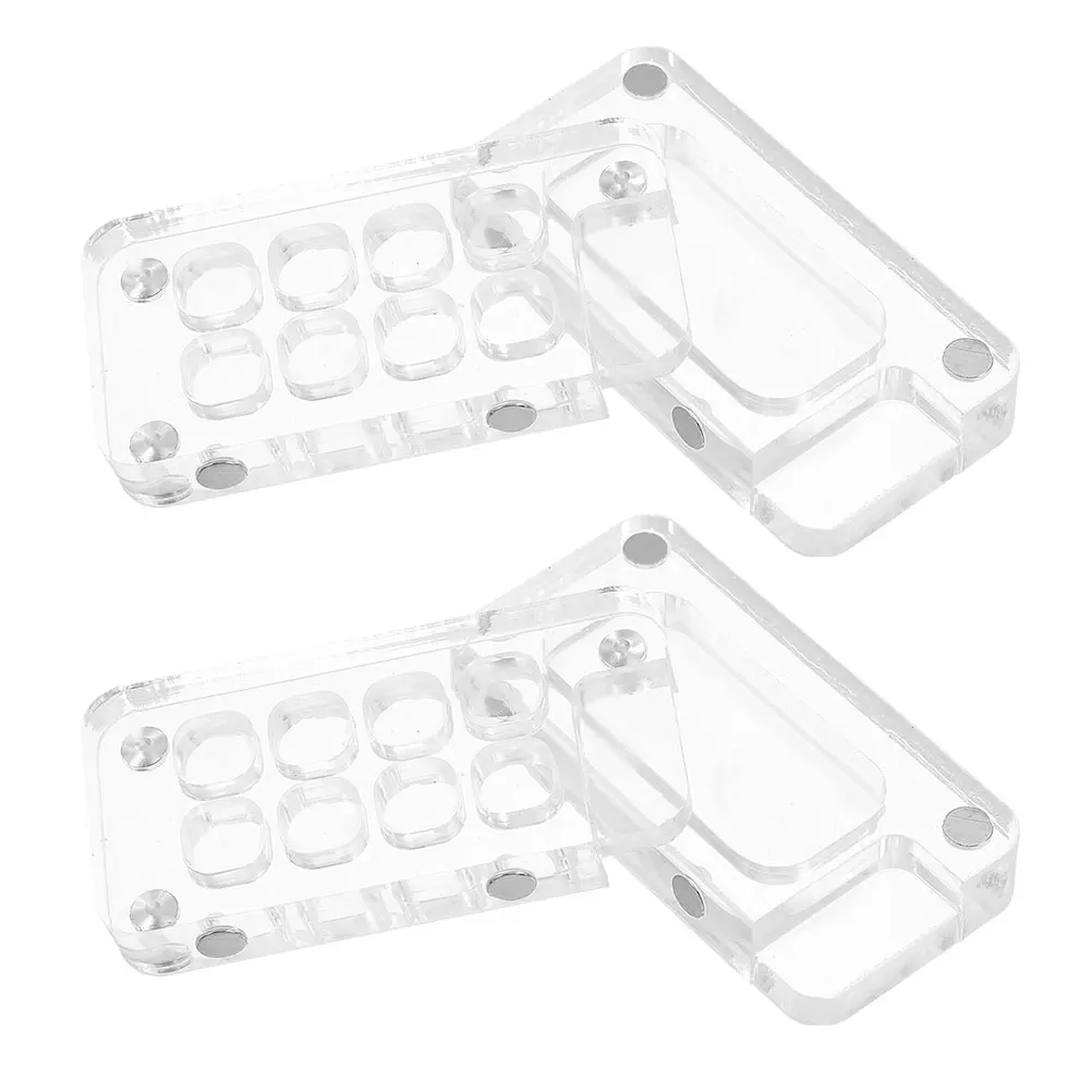 2 Pcs Mini Watercolor Paint Box Acrylic Palette Tray Supplies Pallet Mixing Miniature Travel
2 Pcs Mini Watercolor Paint Box Acrylic Palette Tray Supplies Pallet Mixing Miniature Travel