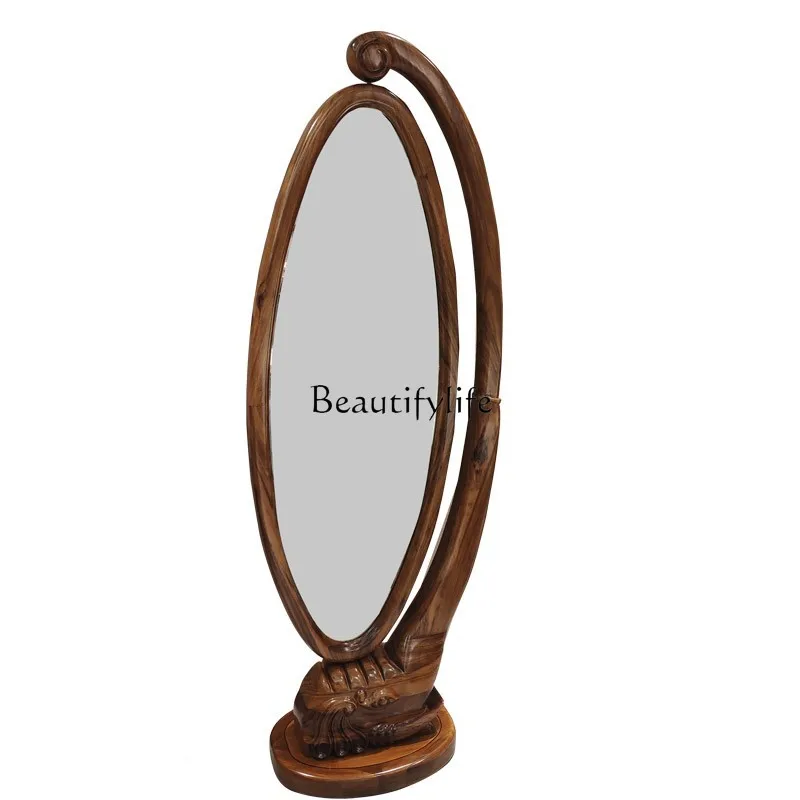 Mirror Ebony Gold Clothing All European Solid Wood Full Body Floor Mirror Woman
Mirror Ebony Gold Clothing All European Solid Wood Full Body Floor Mirror Woman
