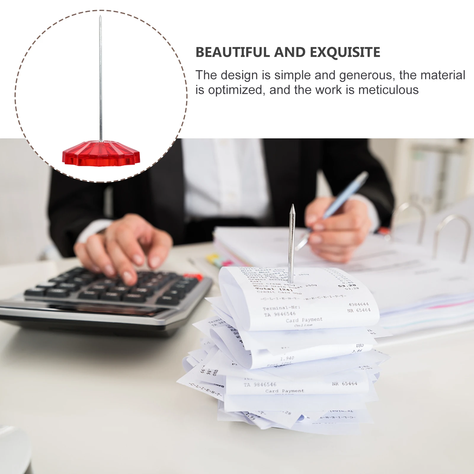 2 Pcs Plastic Receipt Spike Sturdy Round Base Thick Rod Anti Skid Anti Corrosive Restaurant Check Holder Memo Note Bill
2 Pcs Plastic Receipt Spike Sturdy Round Base Thick Rod Anti Skid Anti Corrosive Restaurant Check Holder Memo Note Bill