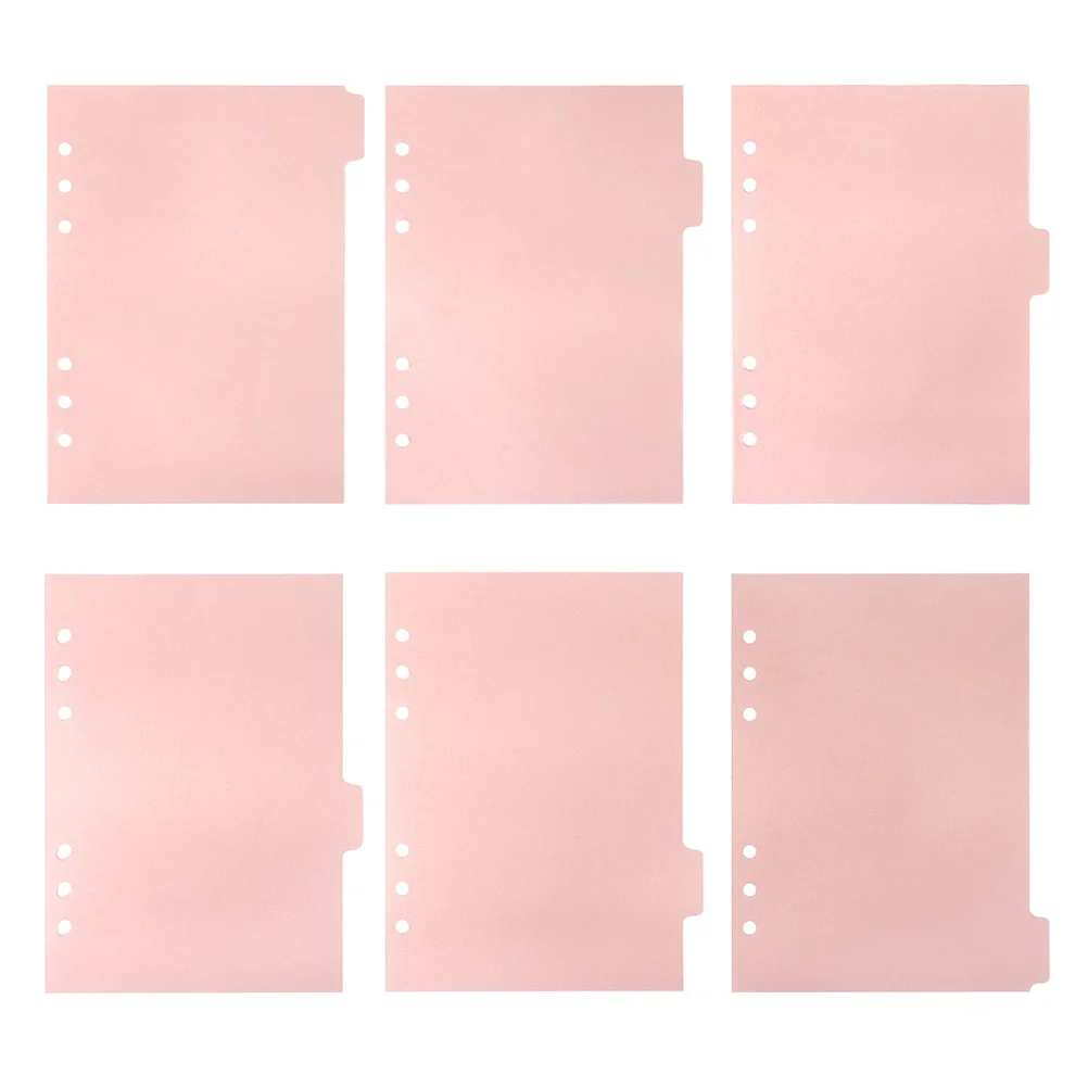 6 Pcs Partition Baffle Professional Binder Tabs Dividers Notebook Accessory Household Detachable Index
6 Pcs Partition Baffle Professional Binder Tabs Dividers Notebook Accessory Household Detachable Index