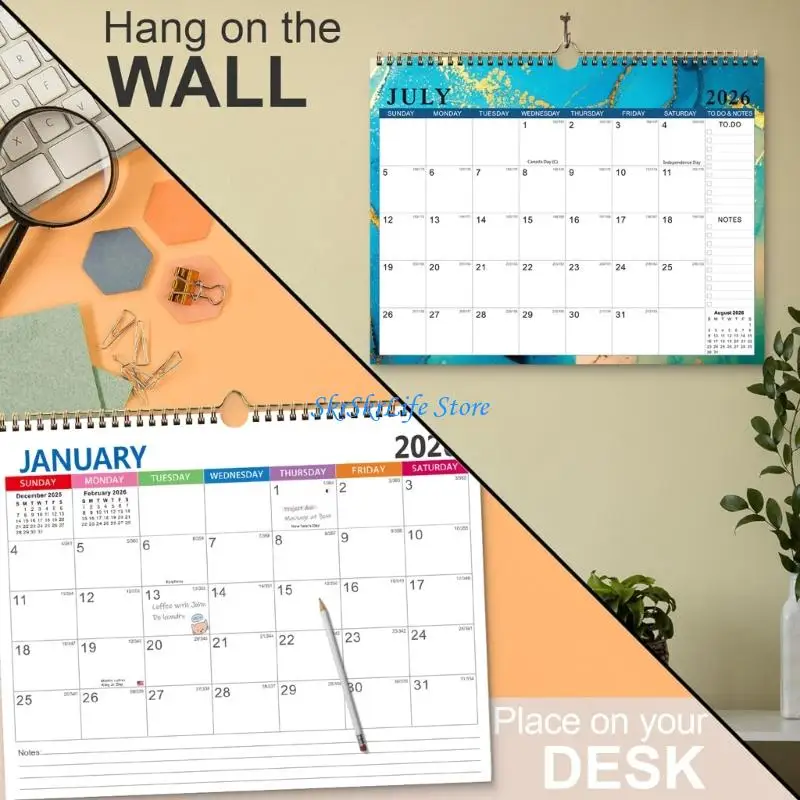 E65E Wall Hanging Calendar Thick Paper Materials Design For Home Or Office Decors
E65E Wall Hanging Calendar Thick Paper Materials Design For Home Or Office Decors