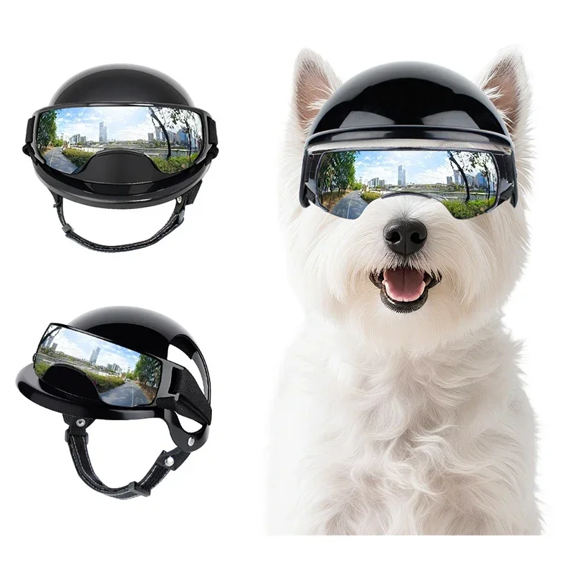 Dog Goggles with Helmet for Small Dogs Punk Style Doggy Helmet Sunglasses Set Small Dogs Outdoor Driving Walking Dog accessories
Dog Goggles with Helmet for Small Dogs Punk Style Doggy Helmet Sunglasses Set Small Dogs Outdoor Driving Walking Dog accessories