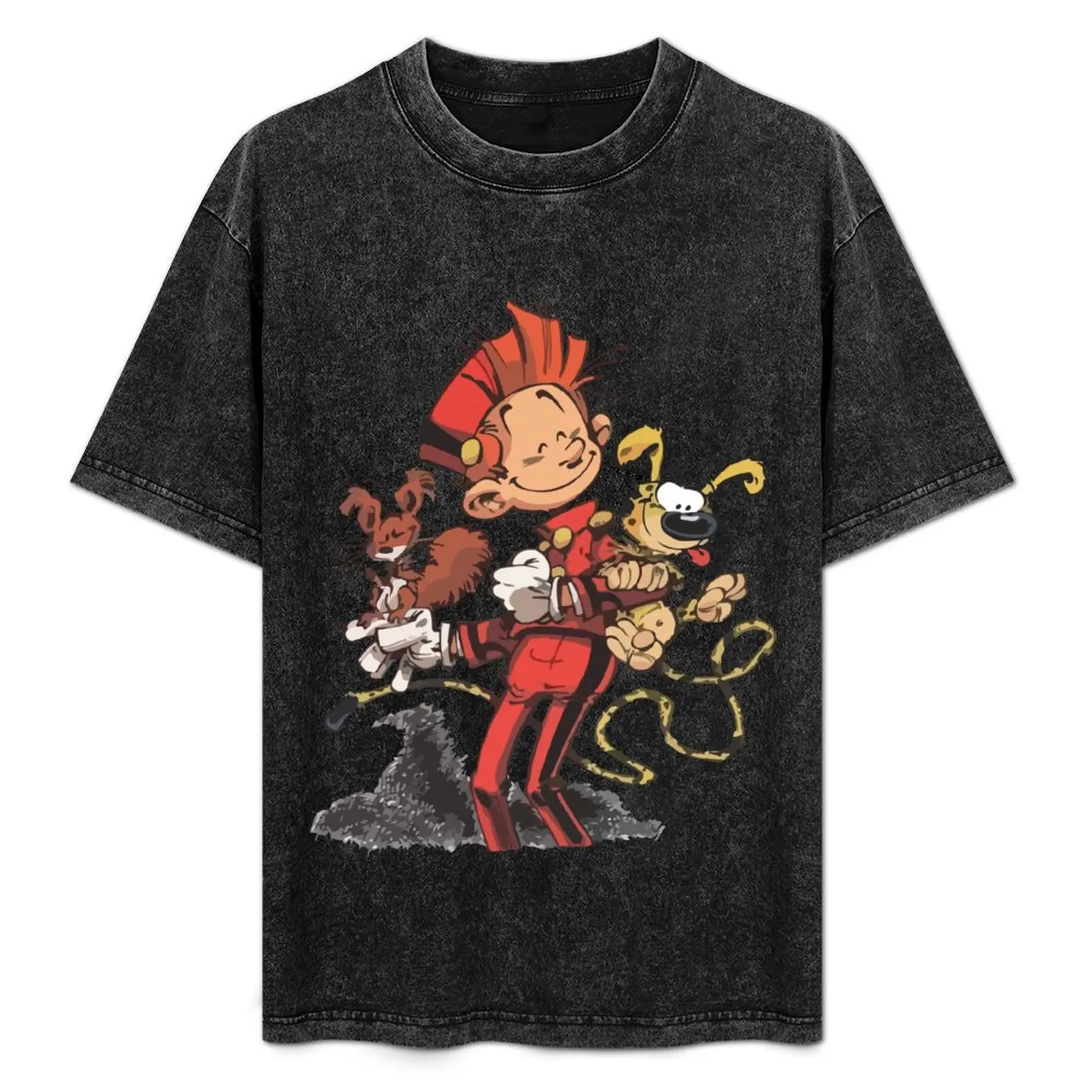 Spirou, Marsu and Spip T-Shirt Functional Casual Short Sleeve Tee
Spirou, Marsu and Spip T-Shirt Functional Casual Short Sleeve Tee