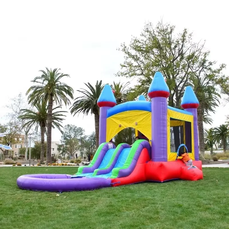 inflatable mini castle with swimming pool and slide Outdoor inflatable slide Commercial household children's inflatable slide
inflatable mini castle with swimming pool and slide Outdoor inflatable slide Commercial household children's inflatable slide